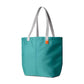 Tote bag with long handles made from 100% recycled PET plastic bottles 