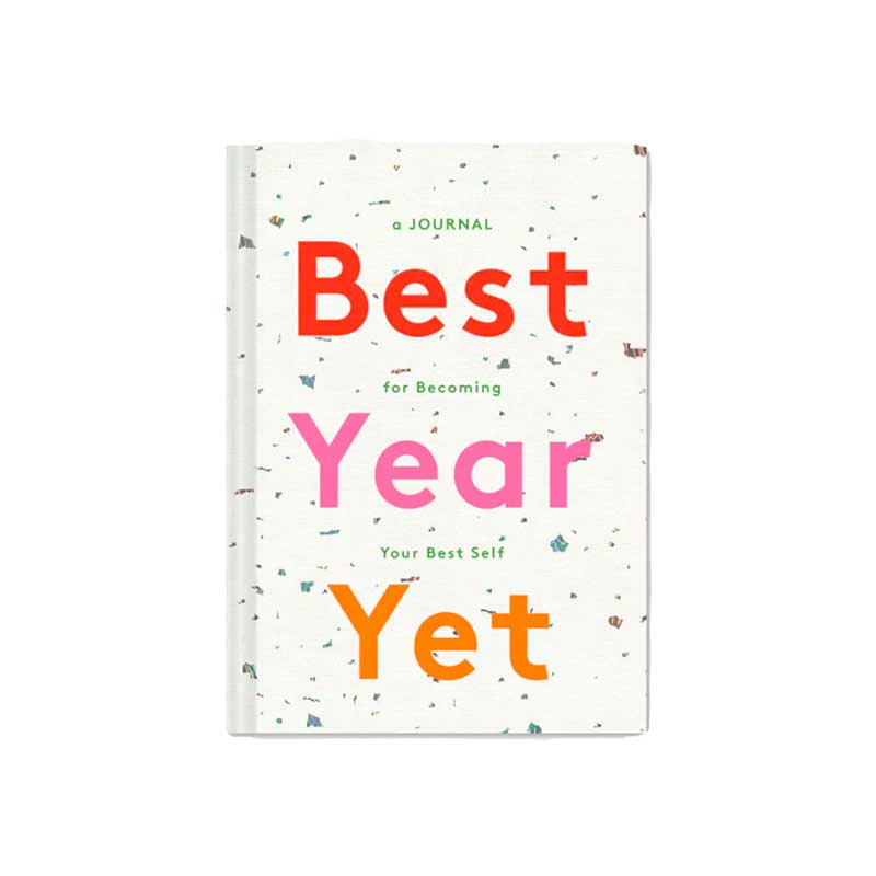 a unique journal that helps the user have their "best year yet"