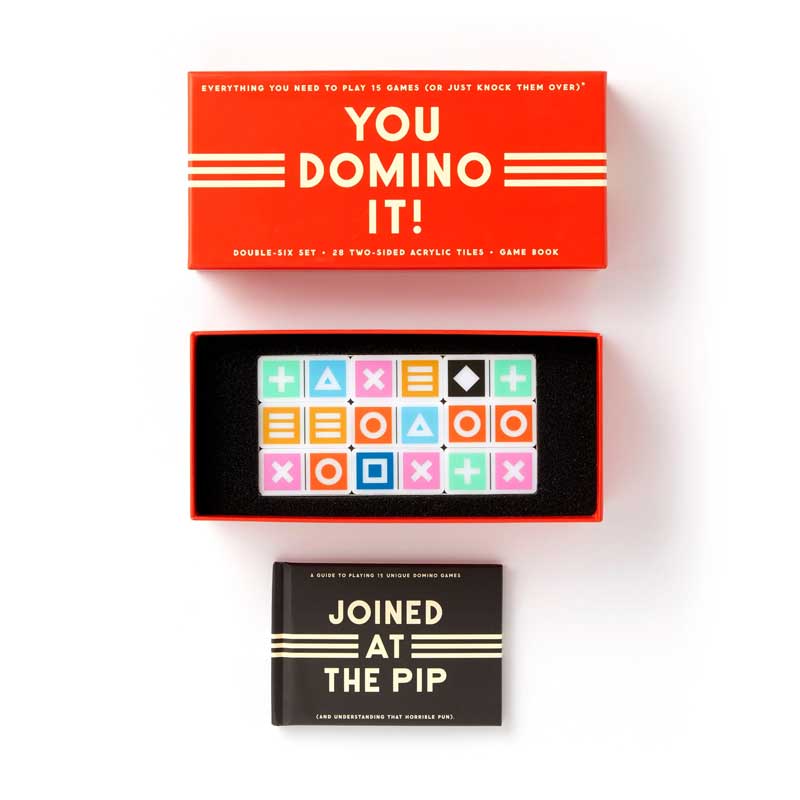Fun game set for 25 different domino games