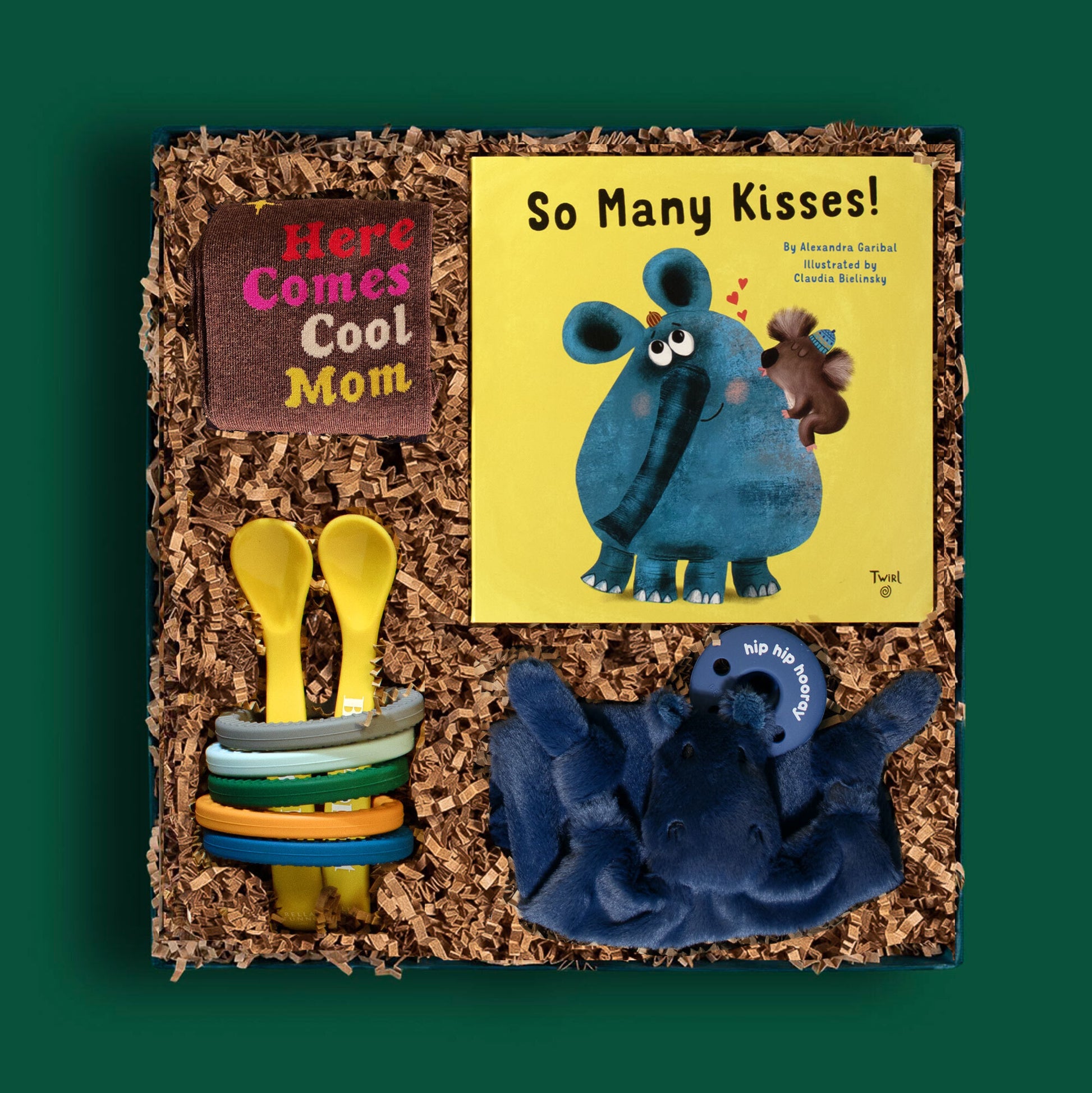 Brightlane curated gift box with lovely baby gifts