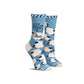 Funny women’s socks with sheep and the words “in loving memory of sleep”