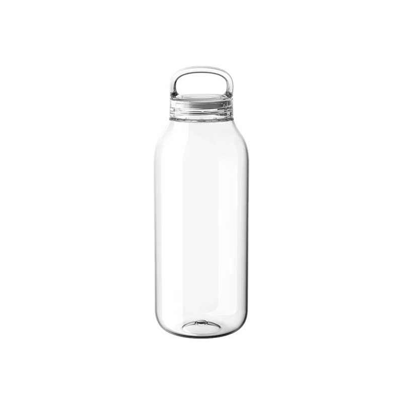 Clear, handled water bottle made from copolyester