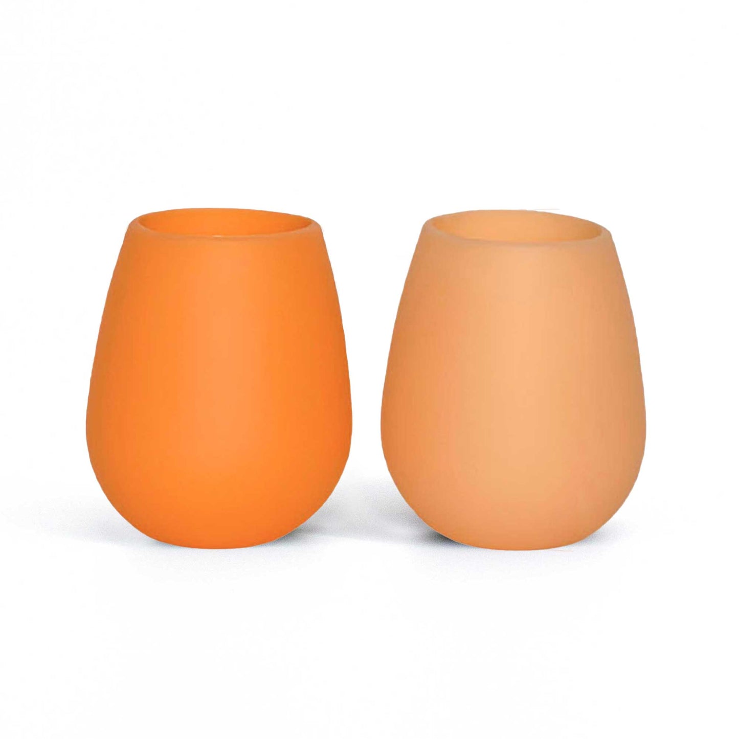 Set of two wine glasses made from food-grade silicone