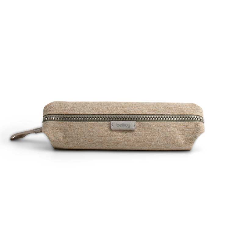 Zippered, canvas pencil case