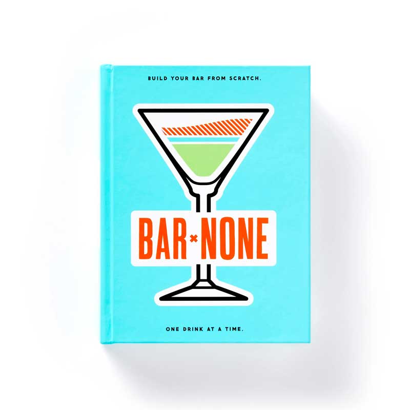 Fun drinking book with hundreds of cocktail recipes and journaling space