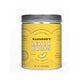 Lemon drop hard candies in a classic, bright yellow tin