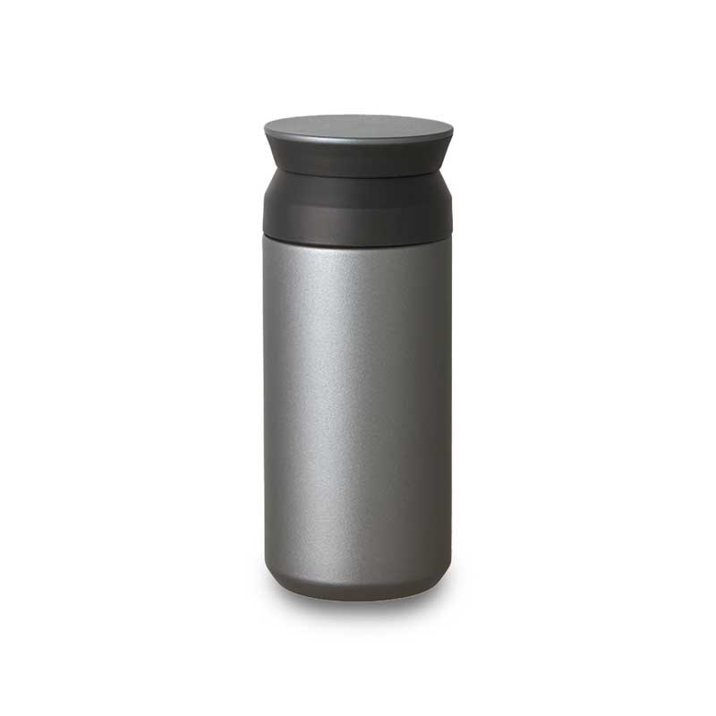 Sleek travel tumbler in silver