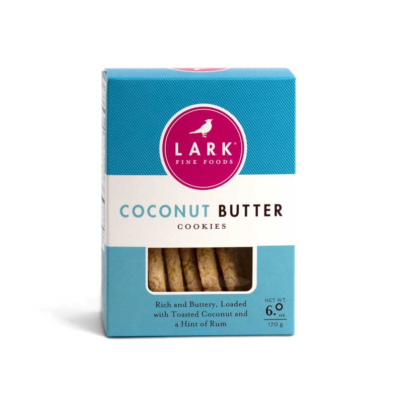 Box of gourmet coconut butter cookies